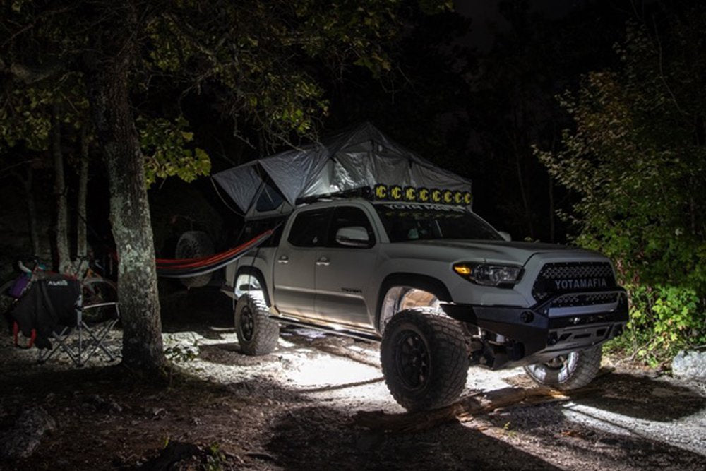 3rd Gen Tacoma YotaMafia Rock Light Kit + 6 KC Hilites Pure White Cyclones Install