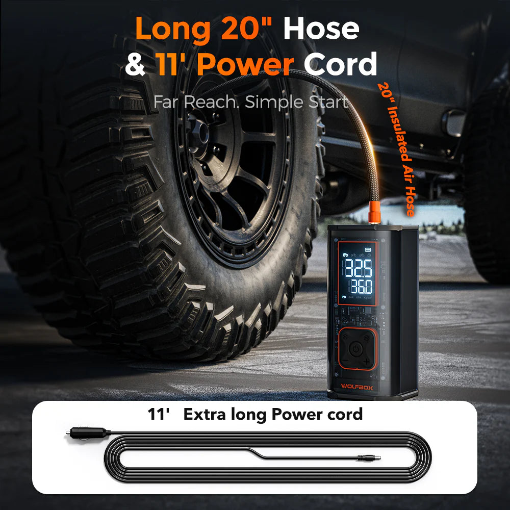 WOLFBOX MegaFlow24 Pro Portable Tire Inflator & Deflators