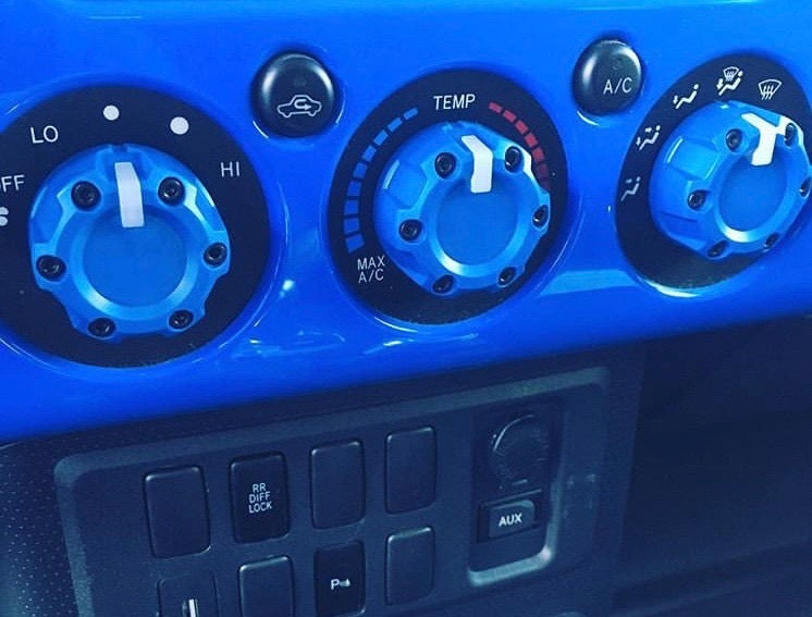 Climate Knobs (FJ Cruiser) - HERITAGE BLUE