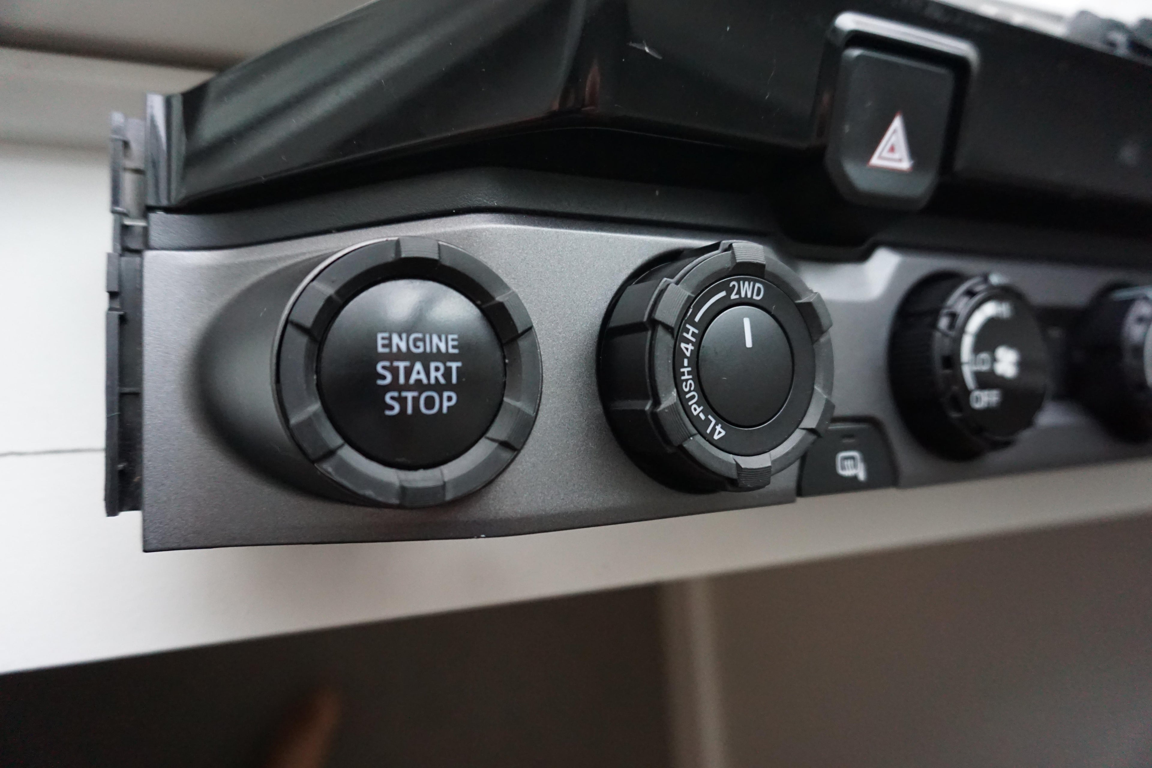 Start Button Ring + 4x4 Knob (2016-2023 Tacoma / 2020-2021 Tundra) - WHITE