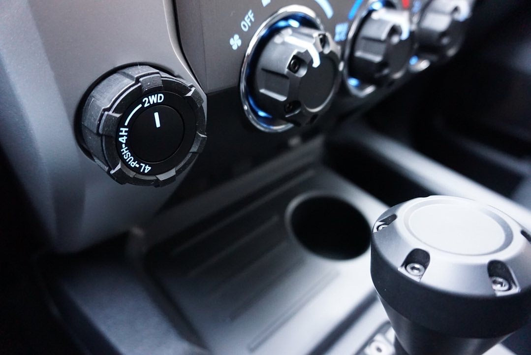 Start Button Ring + 4x4 Knob (2016-2023 Tacoma / 2020-2021 Tundra) - CEMENT