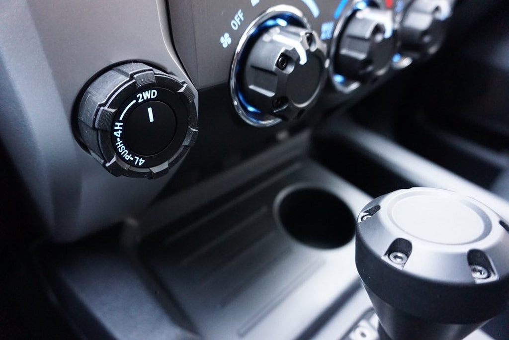 Start Button Ring + 4x4 Knob (2016-2023 Tacoma / 2020-2021 Tundra) - RED