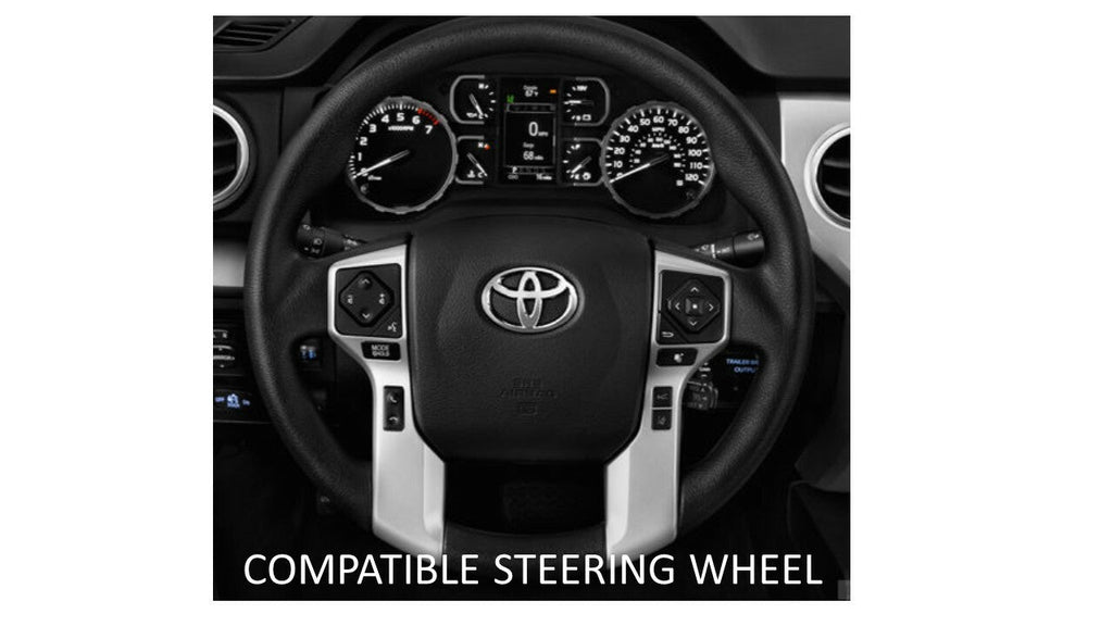 Steering Wheel Emblem Overlay (Select Toyota Models) - RED - BLANK