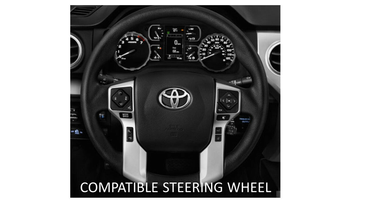 Steering Wheel Emblem Overlay (Select Toyota Models) - VOODOO BLUE - AJT DESIGN