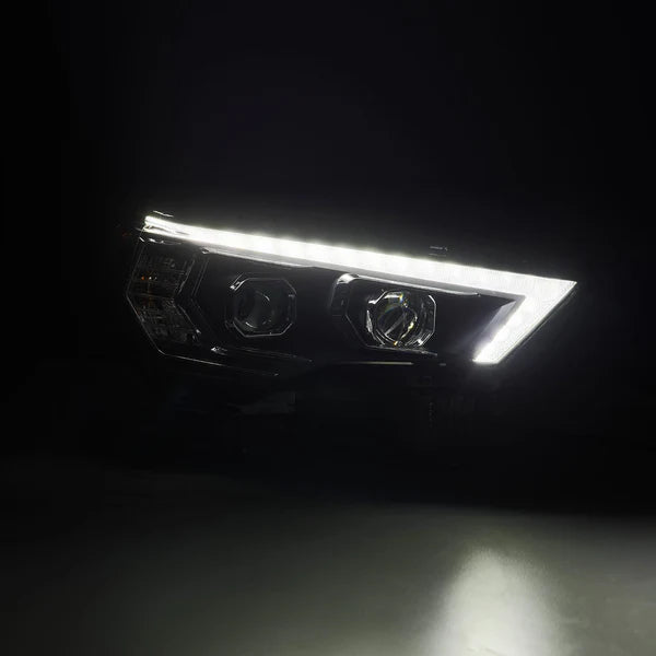 Alpharex 14-20 Toyota 4Runner MK II PRO-Series Halogen Projector Headlights Black