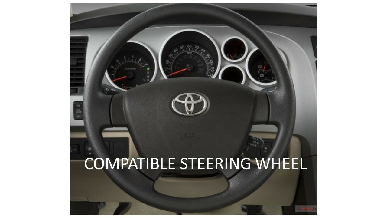 Steering Wheel Emblem Overlay (Select Toyota Models) - VOODOO BLUE - AJT DESIGN