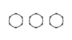 Climate Rings (2016-2023 Tacoma DUAL ZONE) - BLACK