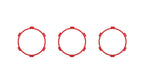 Climate Rings (2016-2023 Tacoma DUAL ZONE) - RED