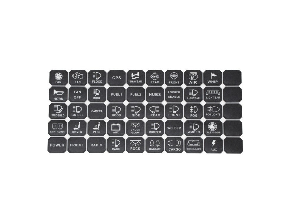 Cali Raised Vehicle Accessory 8 Switch Control System (Blue Backlighting)