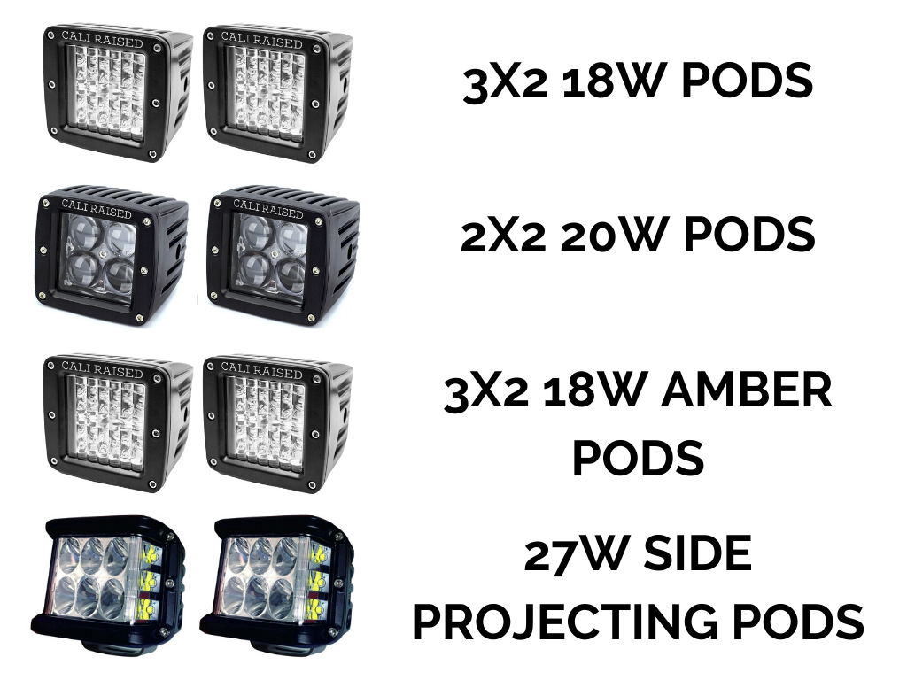 Low Profile Ditch Light Brackets Kit For 2014-2021 Toyota Tundra