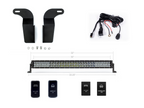 32" Lower Bumper Hidden LED Light Bar Brackets Kit For 2005-2015 Toyota Tacoma