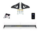 52" Curved LED Light Bar Roof Brackets Kit For 2005-2023 Toyota Tacoma