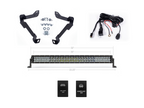 32" Lower Bumper Hidden LED Light Bar Brackets Kit For 2014-2021 Toyota Tundra