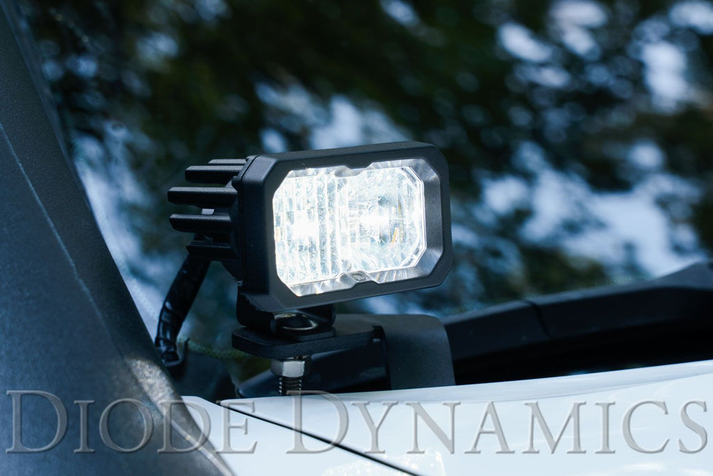 Diode Dynamics | Stage Series 2in LED Ditch Light Kit for 2016-2023 Toyota Tacoma, Pro White Combo