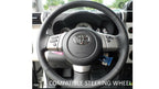 Steering Wheel Emblem Overlay (Select Toyota Models) - WHITE - BLANK