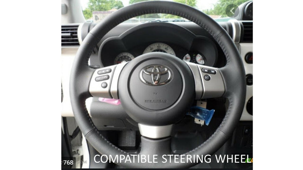 Steering Wheel Emblem Overlay (Select Toyota Models) - RED - BLANK