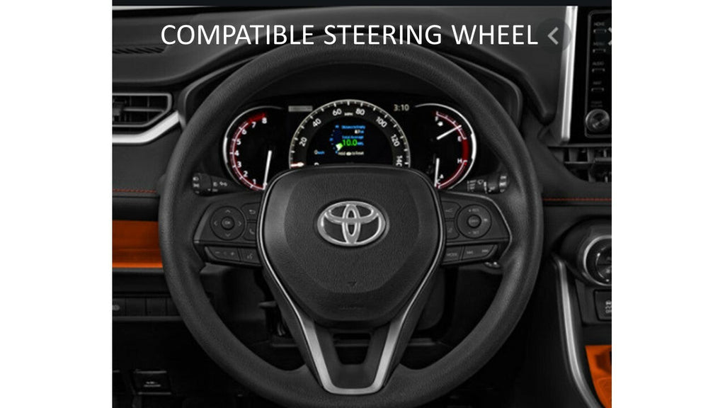 Steering Wheel Emblem Overlay (Select Toyota Models) - VOODOO BLUE - BLANK