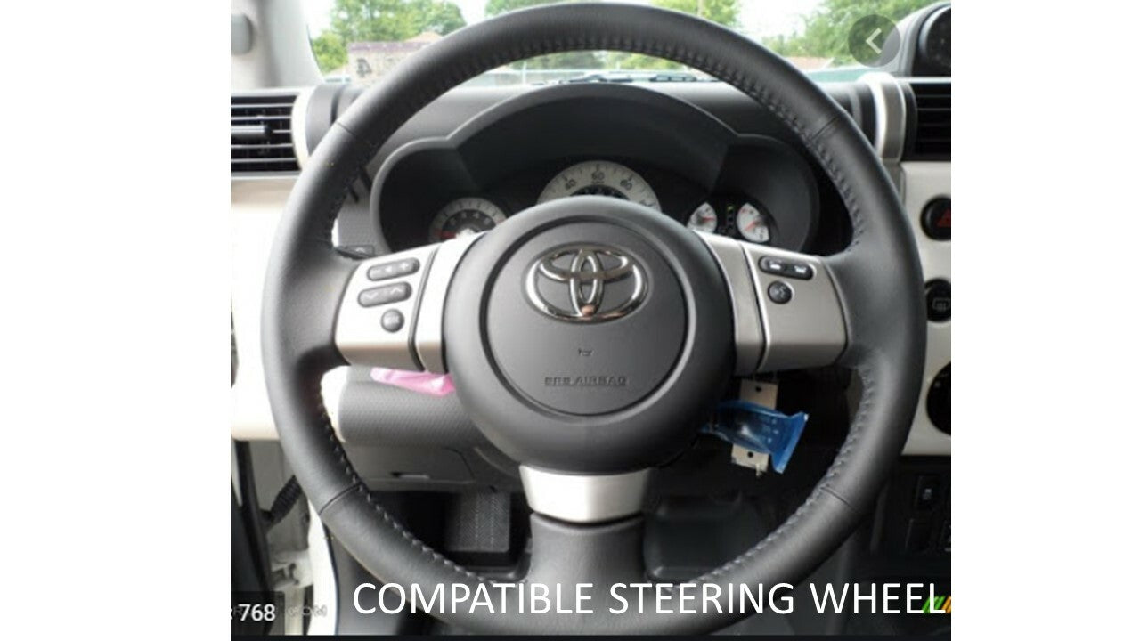 Steering Wheel Emblem Overlay (Select Toyota Models) - CEMENT - AJT DESIGN