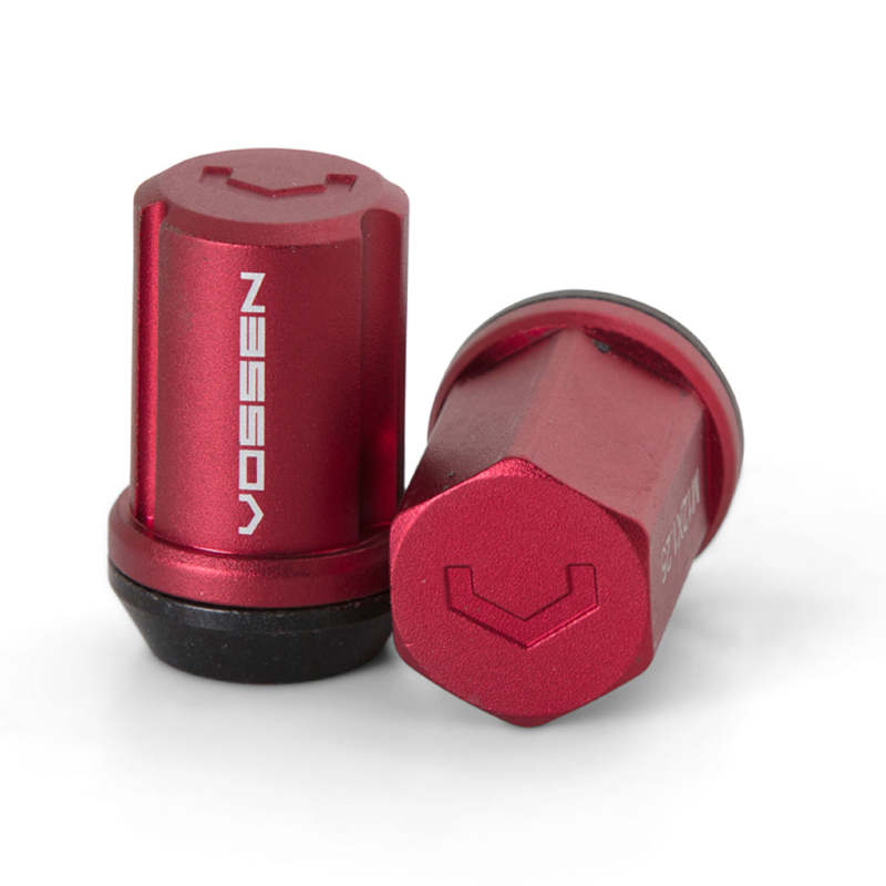 Vossen 35mm Lug Nuts | 14x1.5 Cone Seat | Red (Set of 20)
