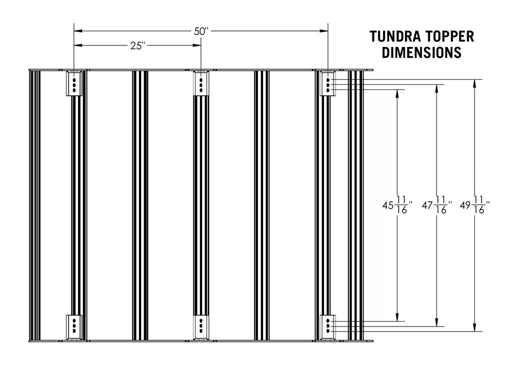Toyota Tundra Bed Rack - DRIFTR Topper (Add-on)