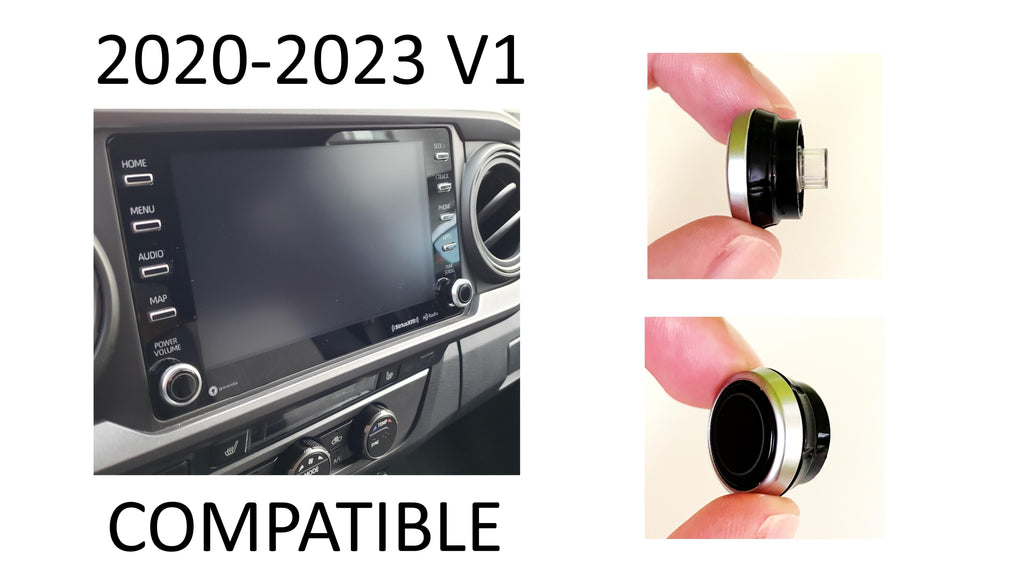 Radio Knobs (2020-2023 Tacoma V1) - BLACK