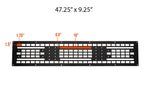 Cali Raised LED Roof Rack Mounted MOLLE Gear Panel