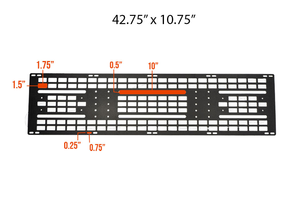 MOLLE Panel For Sherpa Roof Rack