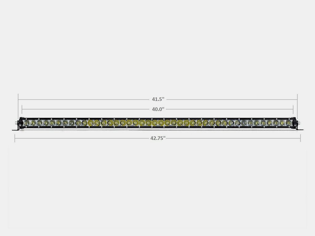 Cali Raised 42" Slim Single Row LED Bar (Amber)