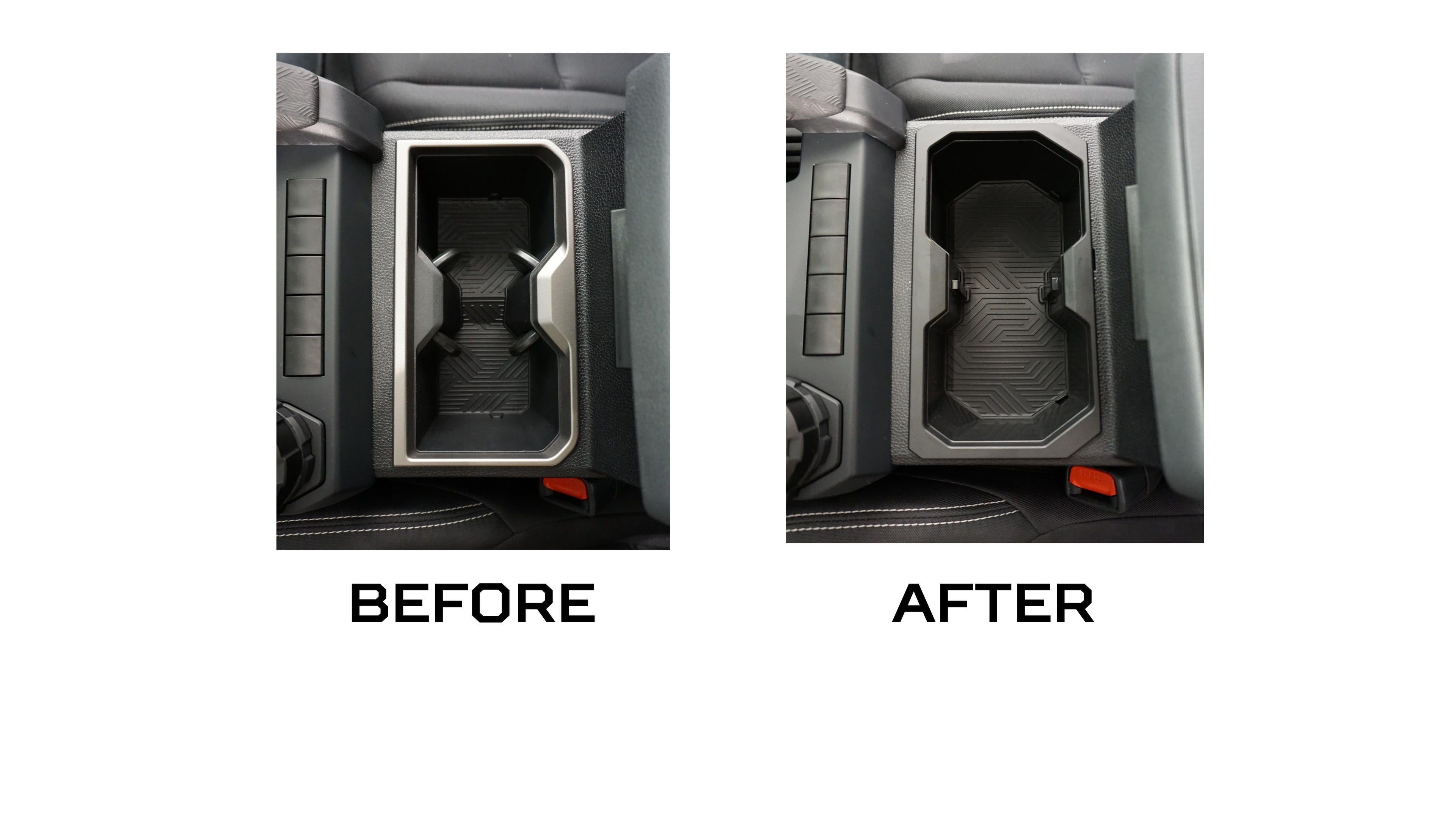 Oversize Cup Holder (2024+ Tacoma) - LUNAR ROCK/BLACK