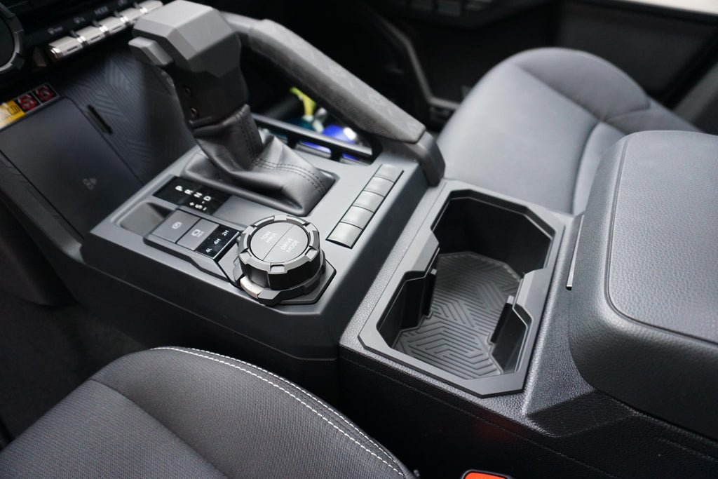 Oversize Cup Holder (2024+ Tacoma) - WHITE/BLACK