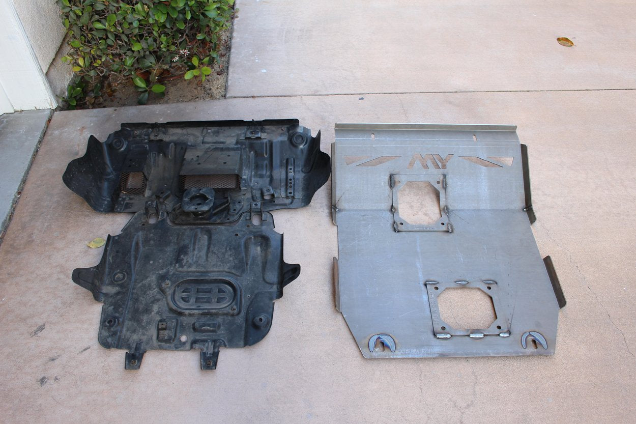 YM Skid Plate Vs. Factory Skid Plate