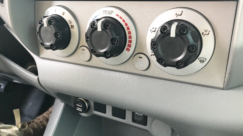 Climate Knobs (2005-2015 Tacoma) - 4 PACK - BLACK