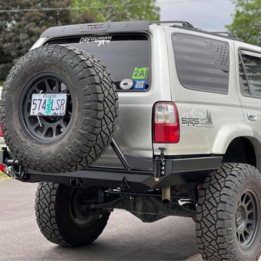 96-02 3rd Gen 4Runner Rear Plate Bumper - Welded - True North Fabrications