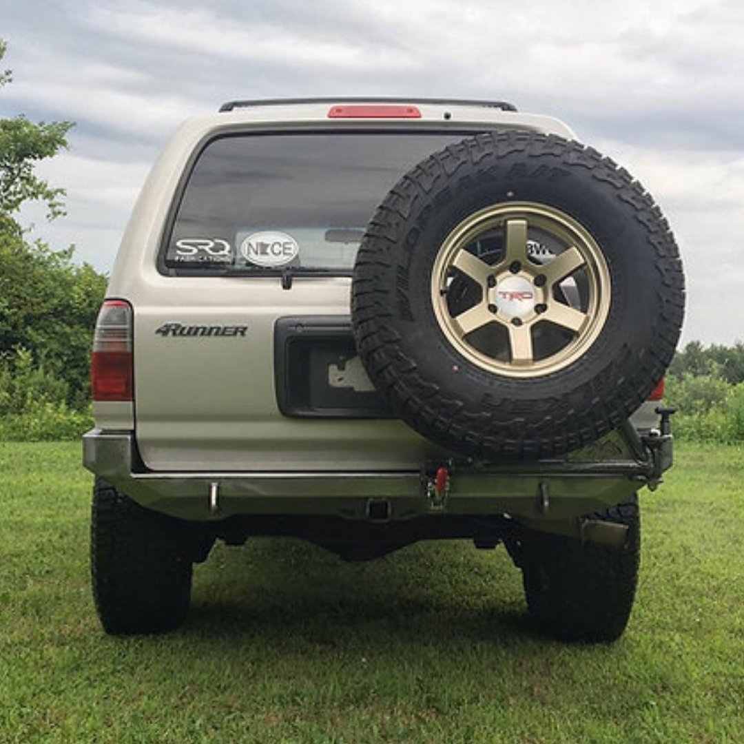 96-02 3rd Gen 4Runner Rear Plate Bumper - Welded - True North Fabrications