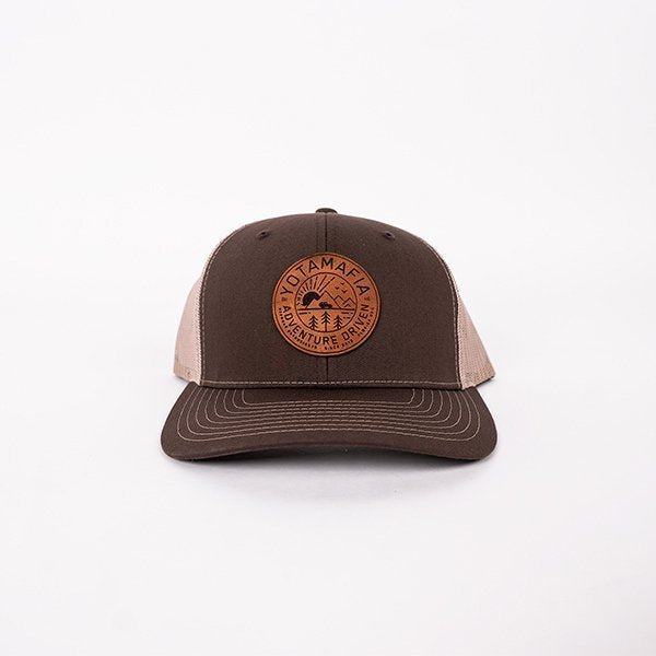 Adventure Driven Circle Patch Hat | Brown / Khaki