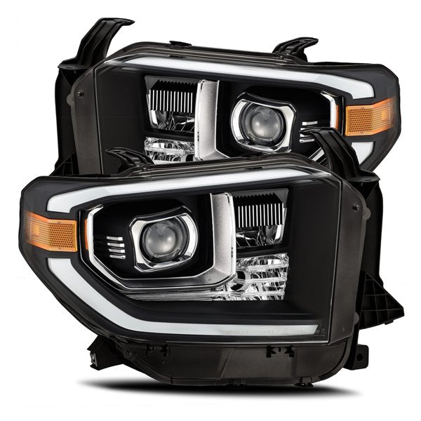 AlphaRex PRO-Series LED Projector Headlights Black For 2nd Gen Tundra (2014+)