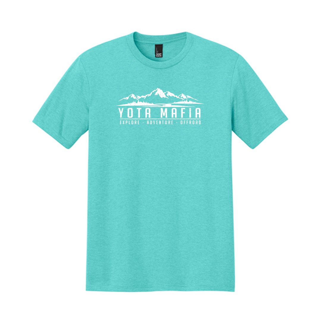 Vintage Mountain Tee – Aqua Heather