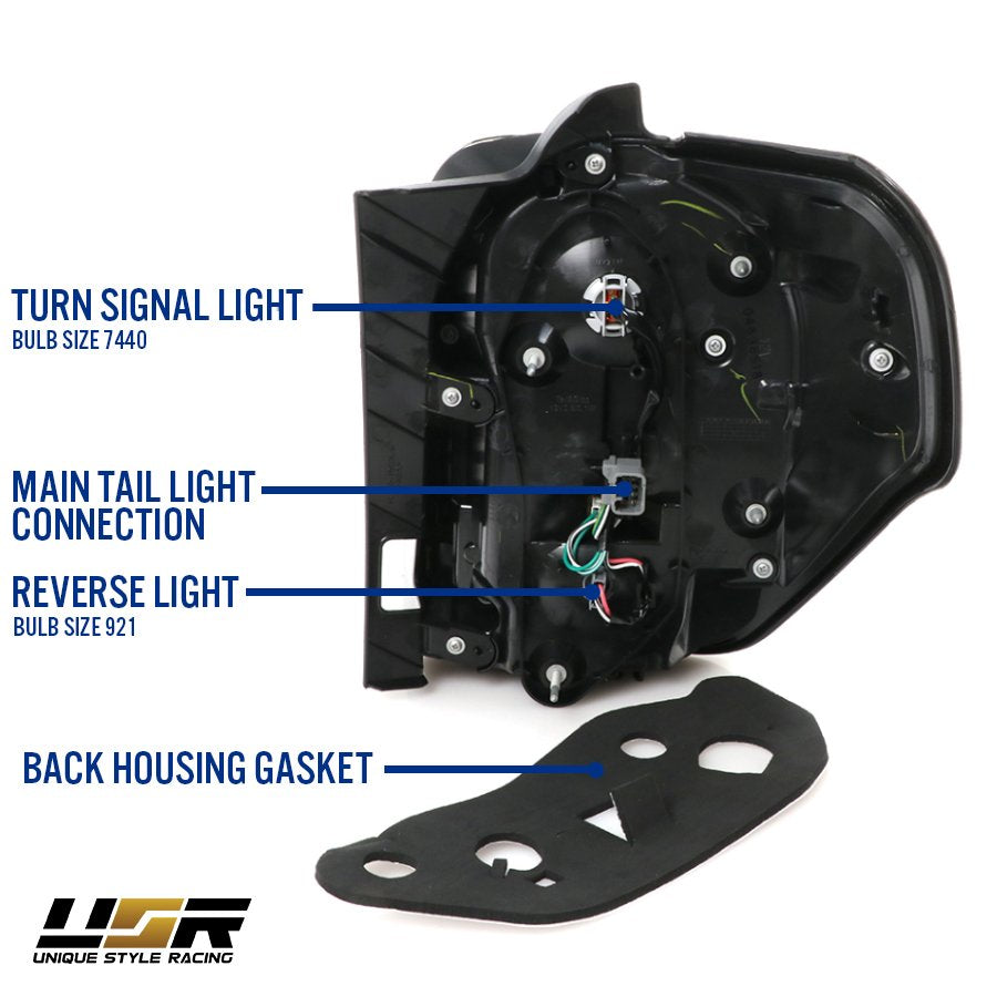 USR DEPO 2010-2021 4Runner Black-Out Facelift 2014+ Style LED Tail Lights