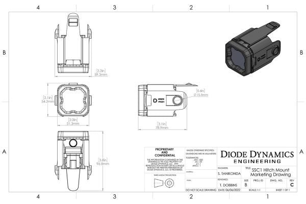 Diode Dynamic | 2016 - 2023 Tacoma HitchMount LED Pod Reverse Kit