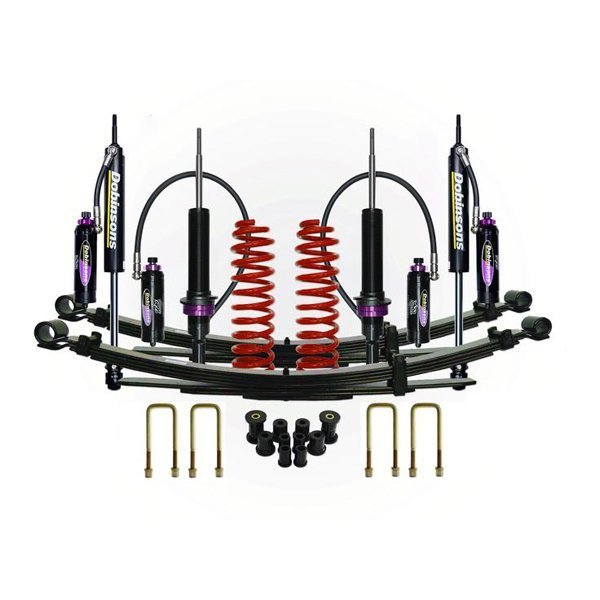 Dobinsons 1.5"–3.0" MRR 3-Way Adjustable Lift Kit 2nd and 3rd Gen Tacoma (Double Cab) (2005-2015) - Red