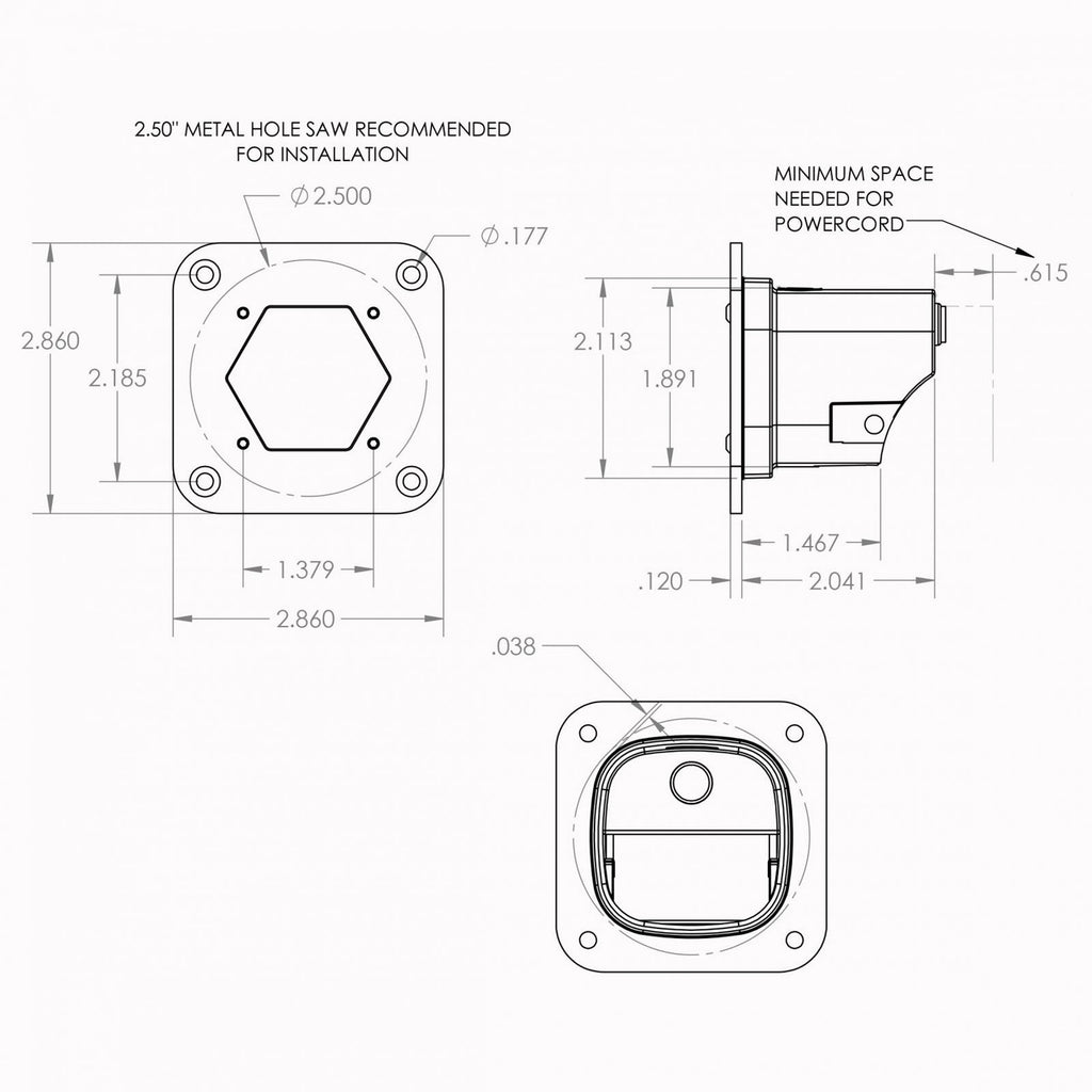 Baja Designs S1 White Flush Mount LED Auxiliary Light Pod | Universal