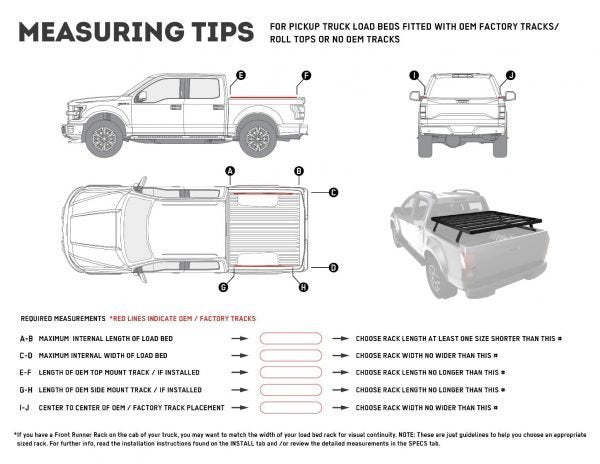 Front Runner Pickup Truck Slimline II Load Bed Rack Kit / 1425(W) X 1358(L)