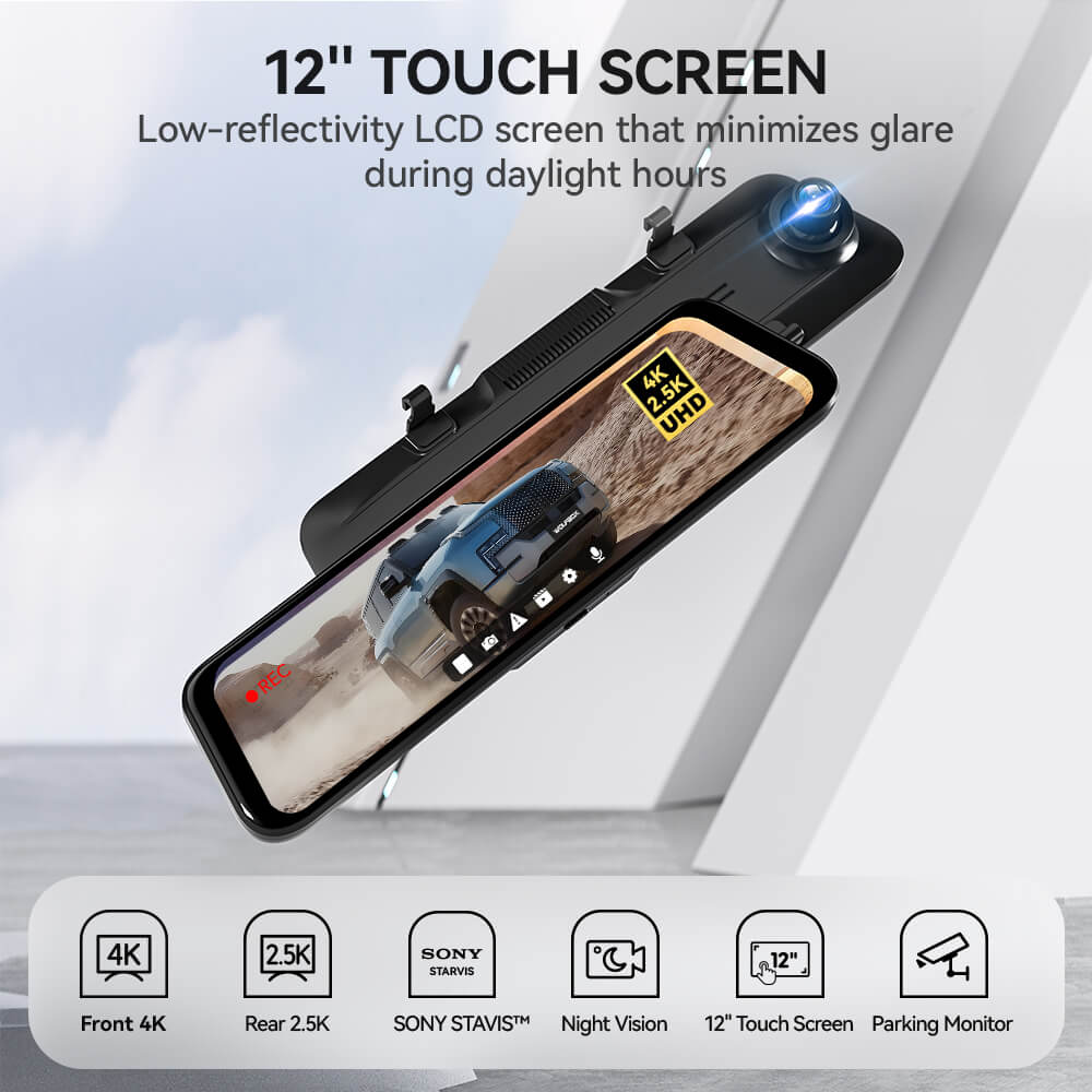 WOLFBOX G900 4K+2.5K Touch Screen Parking Monitoring Dash Cam
