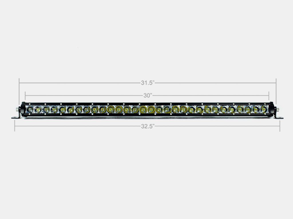 Cali Raised 32" Slim Single Row LED Bar (Amber)