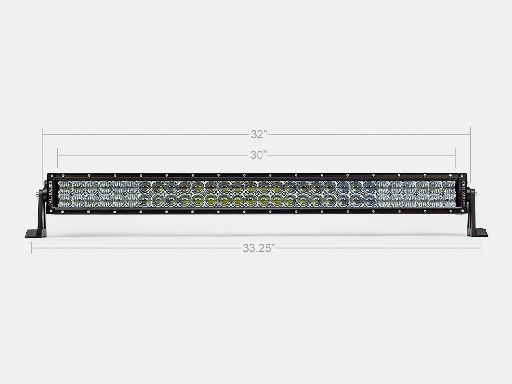 Cali Raised 32" Dual Row 5D Optic OSRAM LED Bar