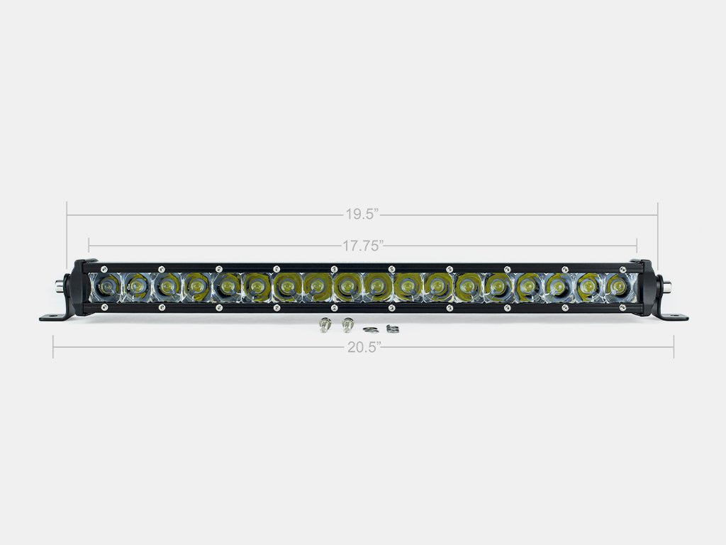 20" Slim Single Row LED Bar
