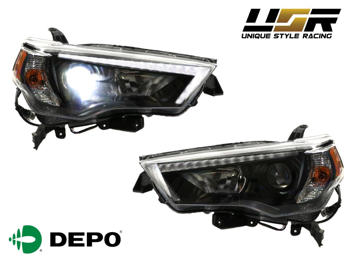 USR DEPO 5th Gen 4Runner Built-In LED Low Beam Projector Headlight
