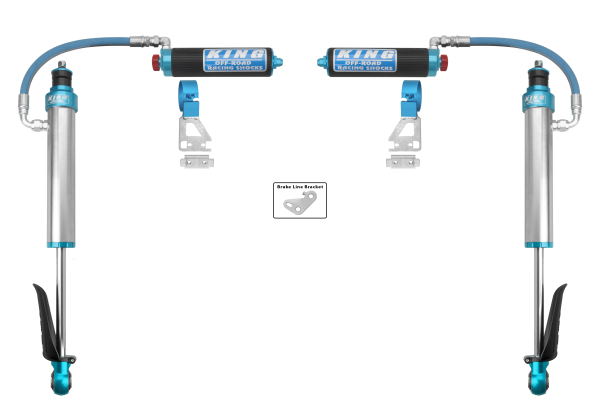 2024+ Tacoma King 2.5 Remote Reservoir Rear Shocks [25001-409]