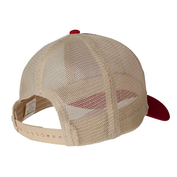 YM CURVED BILL MESH TRUCKER SNAPBACK