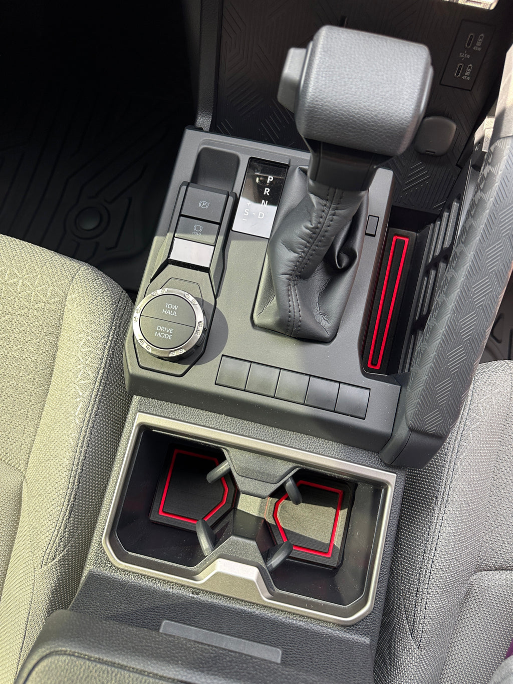 Center Console/Cupholder Inserts Fits 2025-2026 Toyota 4runner